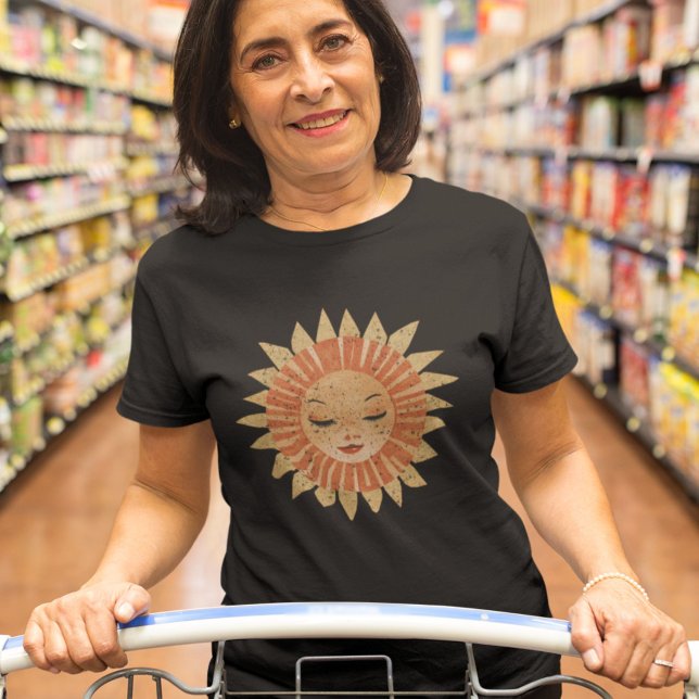 Camiseta Camisa-sol celestial, camisa-sol Boho para mulhere (Criador carregado)