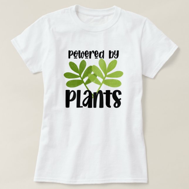 Camiseta Camisa-T à base de vegetais de Vegan (Frente do Design)