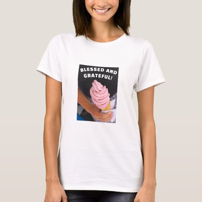 Camiseta Camisa-T abençoada (leve) (Frente)