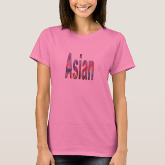 Camiseta Camisa-T asiática