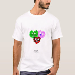 Camiseta Camisa-T Básica Branca de Felpudos