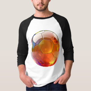 Camiseta Camisa-T básica de Capa Raglan de ouro masculino 3