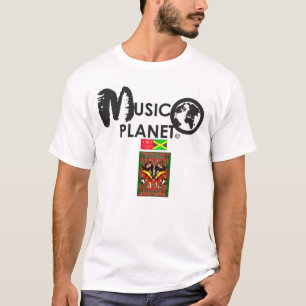 Camiseta Camisa-T básica de homem do MSIC PLANET