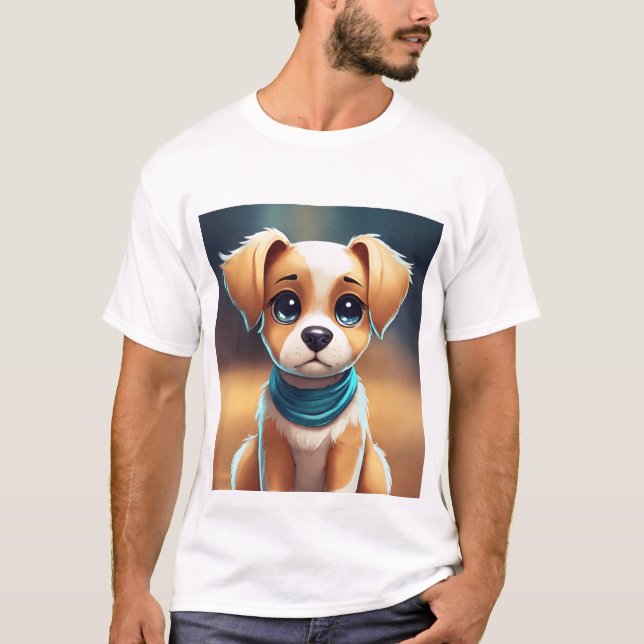 Camiseta Camisa-T básica de homem estampada (Frente)