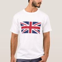 Camisa-T básica de Homens da Union Jack