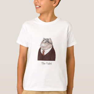 Camiseta Camisa-T básica de rapazes VALET CAT