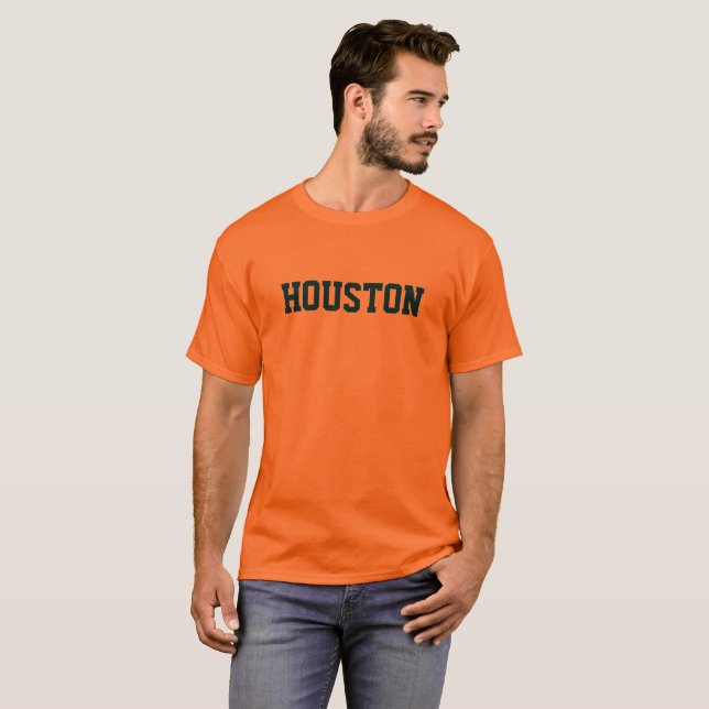 CAMISETA CAMISA-T BÁSICA DOS HOMENS DA HOUSTON (Frente Completa)