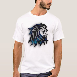 Camiseta Camisa-T básica/Leão-tribal