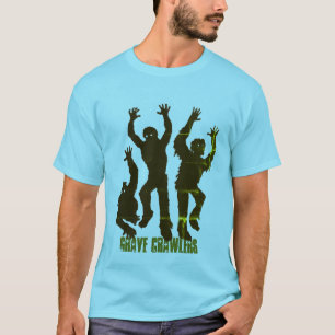 Camiseta Camisa-T Básica Masculina Grave