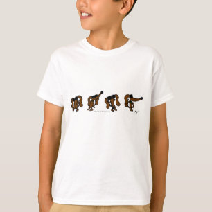 Camiseta Camisa-T Básica Para Crianças Dançantes De Midge