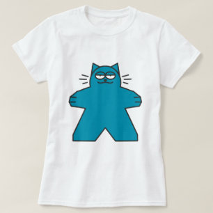Camiseta Camisa-T-Camisa de Gato-Pequeno