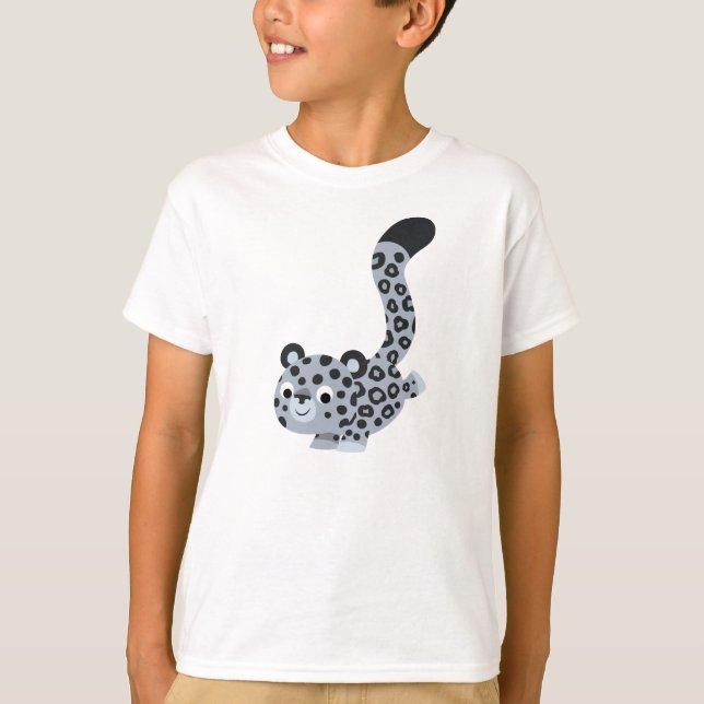 Camiseta Camisa-T-Camisa-Leopardo-da-Neve (Frente)