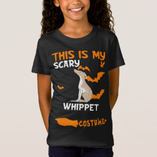 Camiseta Camisa-T-Cão Assustador de Whippet Halloween