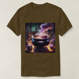 Camiseta Camisa-T castanha-bruxa