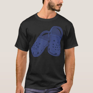 Camiseta Camisa-T Clássica azul-ceruleana, Par-calçado, C