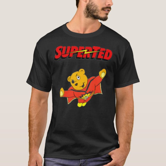 Camiseta Camisa-T Clássica de Cartoon Superada (Frente)