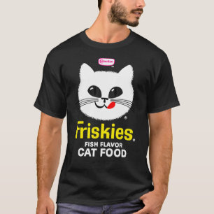Camiseta Camisa-T clássica de comida de gato-do-mato-viciad