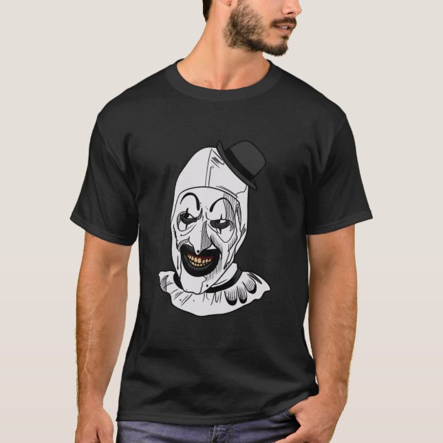 Camiseta Camisa-T Clássica de Palhaço Terrifier (Frente)