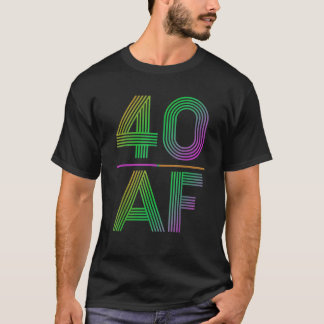 Camiseta Camisa-T Clássica do aniversário de 40 anos de Pre