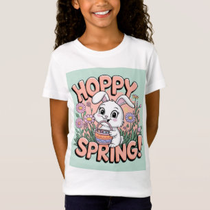 Camiseta Camisa-T coelho-Primavera-Hoppy - Páscoa-Frio-Gi