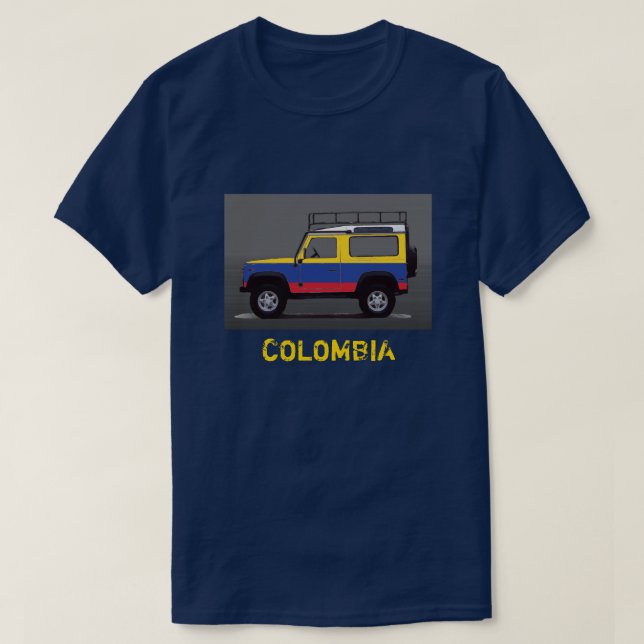 Camiseta Camisa-T COLOMBIA (Frente do Design)