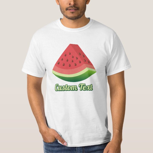 Camiseta Camisa-T com fatia de melancia (Frente)