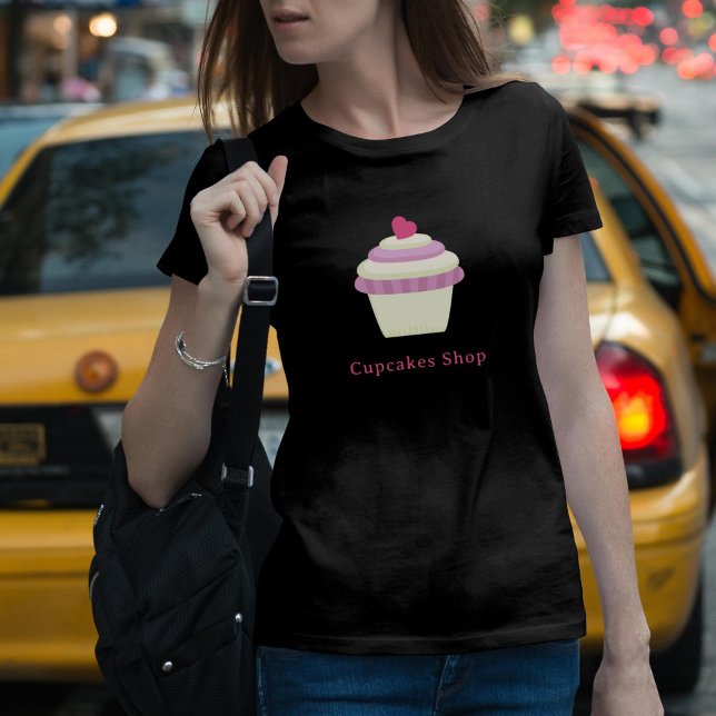 Camiseta Camisa-T-cupcake feminino (Cupcake Women's T-Shirt)