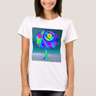 Camiseta Camisa-T da Árvore Arco-Íris