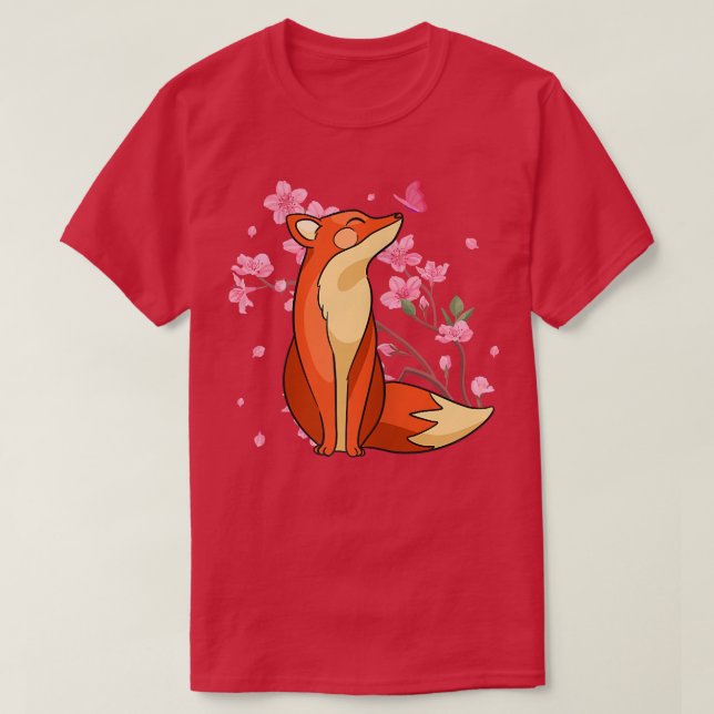 Camiseta Camisa-T da Borboleta-Flor-Flor (Frente do Design)