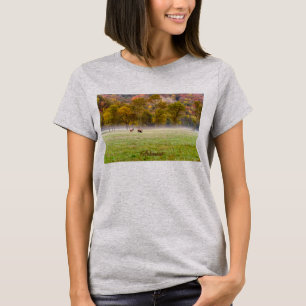 Camiseta Camisa-T da Casal de Elk Grazing