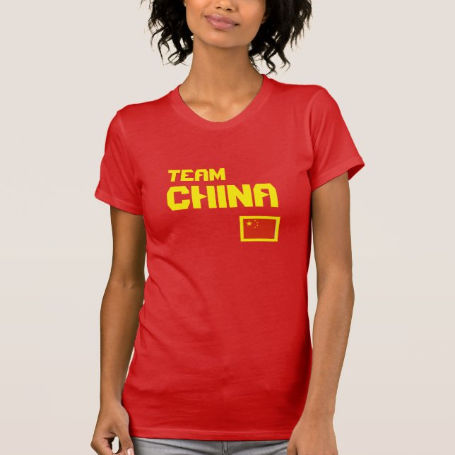 Camiseta Camisa-T da China Equipe (Frente)