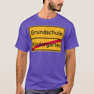 Camiseta Camisa-T da classe 1rua da escola primária