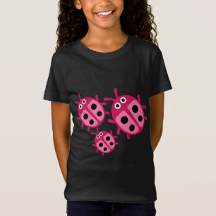 Camiseta Camisa-T da família de pássaros-brancos