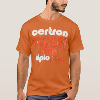 Camiseta Camisa-T da fita cassete Certron - Cassete retrô d