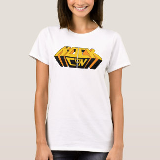 Camiseta Camisa-T da Mulher Rock-Con