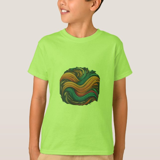 Camiseta Camisa-T da Paisagem Majestosa da Montanha. (Frente)