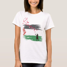 Camisa-T da Palestina Livre de Mulheres - Alerta Ó