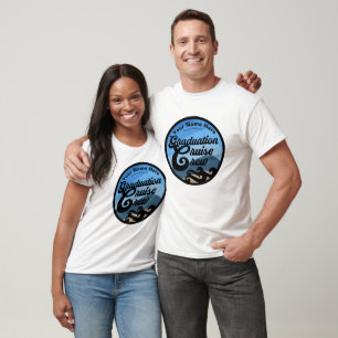 Camiseta Camisa-T Da Tripulação De Cruzeiros De Graduação