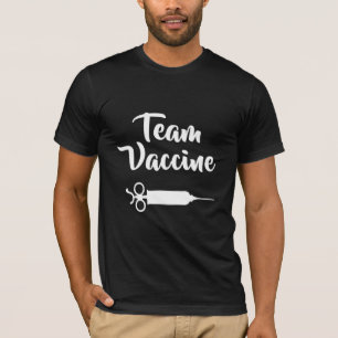 Camiseta Camisa-T da Vacina da Equipe