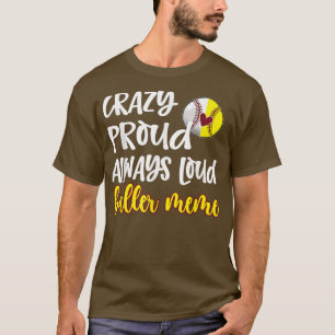 Camiseta Camisa-T da vovó de Baseball Mágico e Louco
