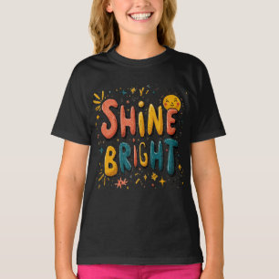 Camiseta Camisa-T Das Crianças Brilhantes Do Shine - Motiva