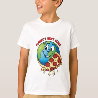 Camiseta Camisa-T das Crianças do Planeta - Terra Sorrident