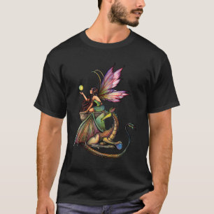 Camiseta Camisa-T das damas de Fairy Dragon, por Molly Harr