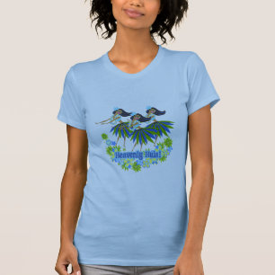 Camiseta Camisa-T das Damas de Hula Celestial