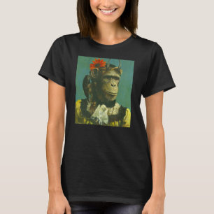 Camiseta Camisa-T das Damas de Macaco