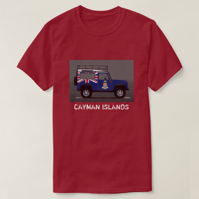 Camiseta Camisa-T das ILHAS CAYMAN (Frente do Design)