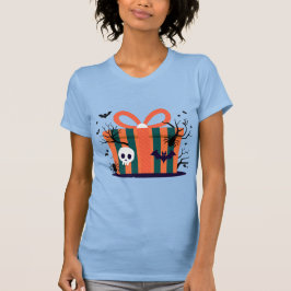 Camiseta Camisa-T das mulheres do Halloween estranho