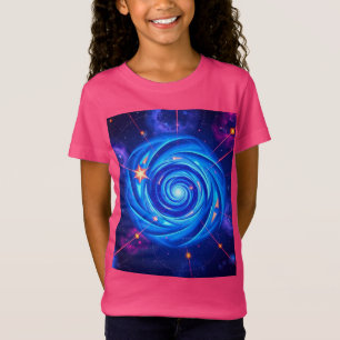 Camiseta Camisa-T das raparigas Cósmicas Swirl