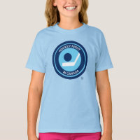Camisa-T Das Raparigas De Hockey Night Retro