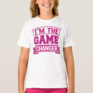Camiseta Camisa-T Das Raparigas De Jogo - Crianças Motivaci